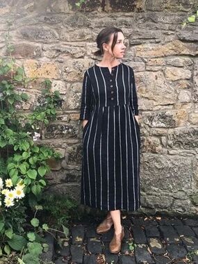 ISO (Not for Sale) Pyne & Smith No. 14 SALEM Striped Dress Large
